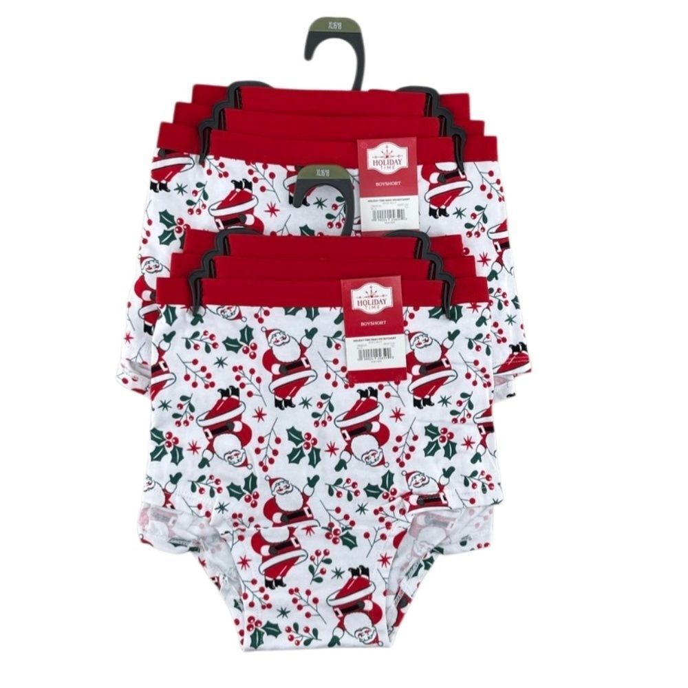 Women's Christmas Boyshort Panties Underwear 2, 3-Packs Size XL